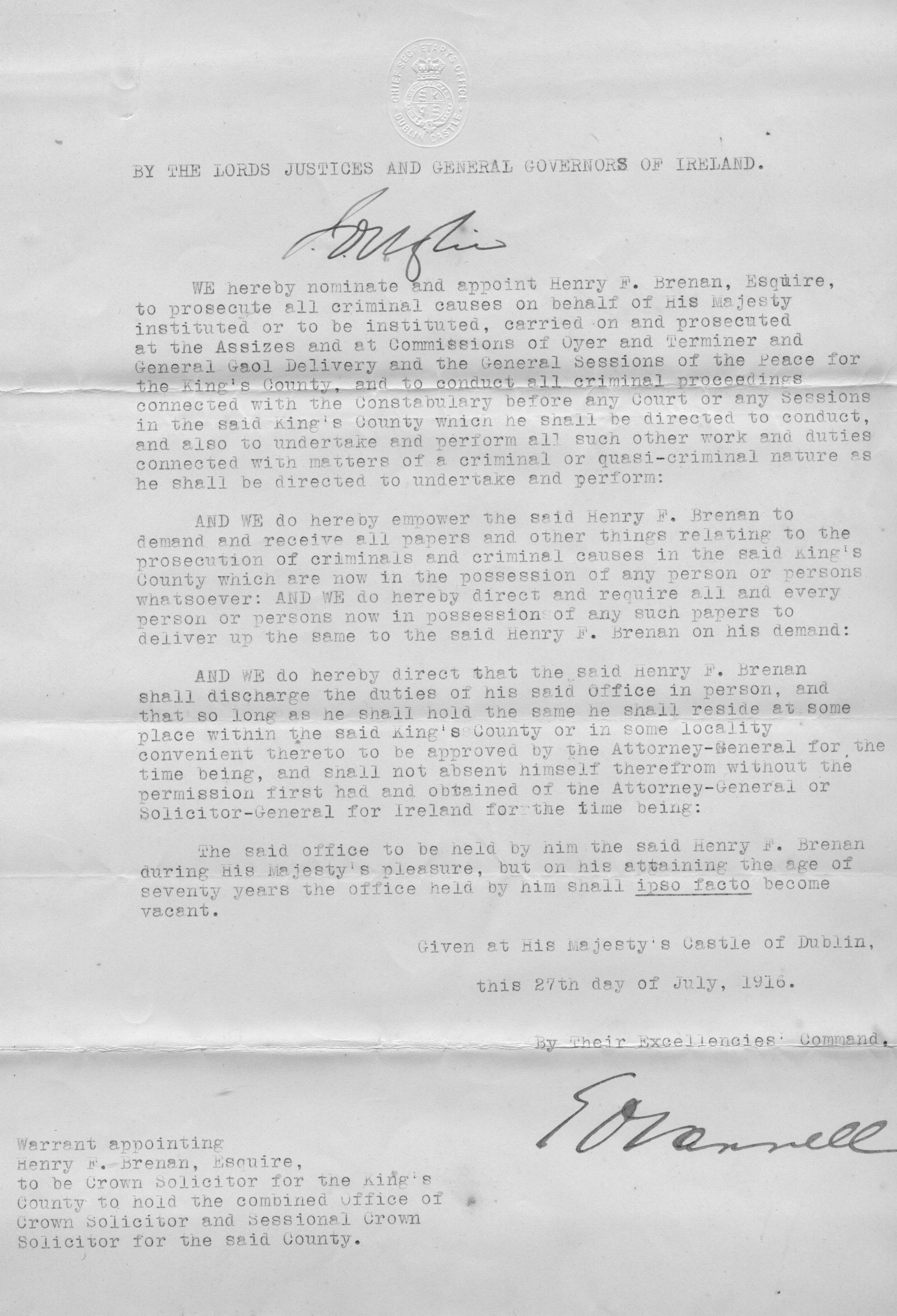 043690 Letter of Henry F. Brennan 01