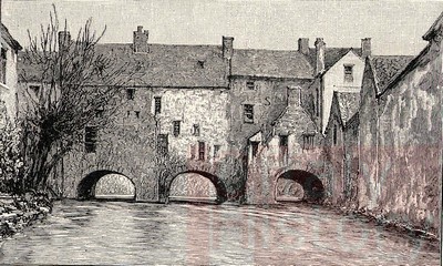 4 030725 Old houses on the bridge over the Brosna, Birr