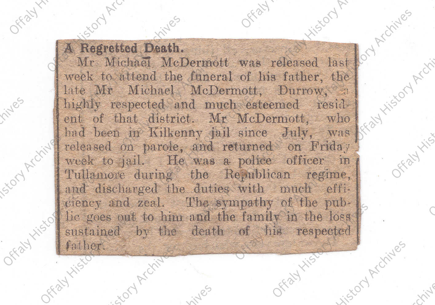 Leinster Leader, 3 March, 1923