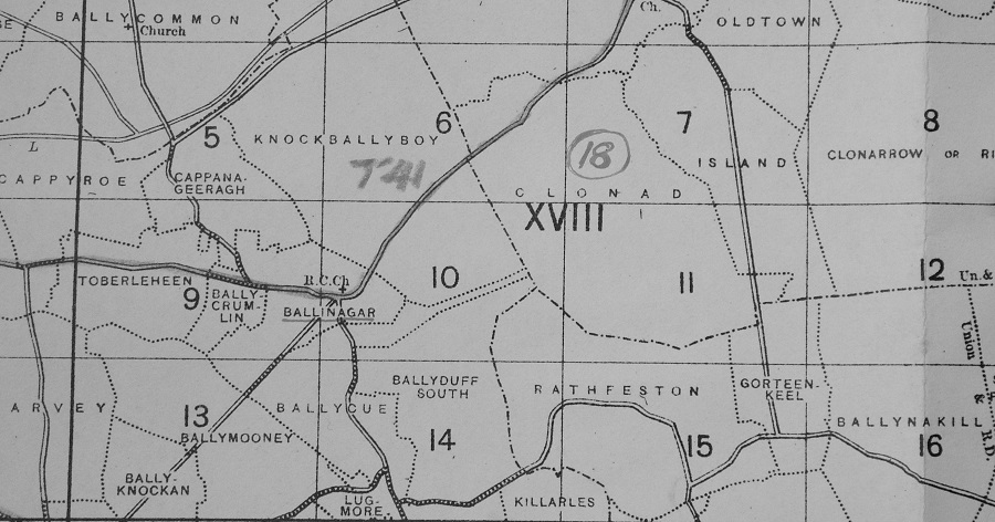 OS Offaly townlands index maps (18) part of