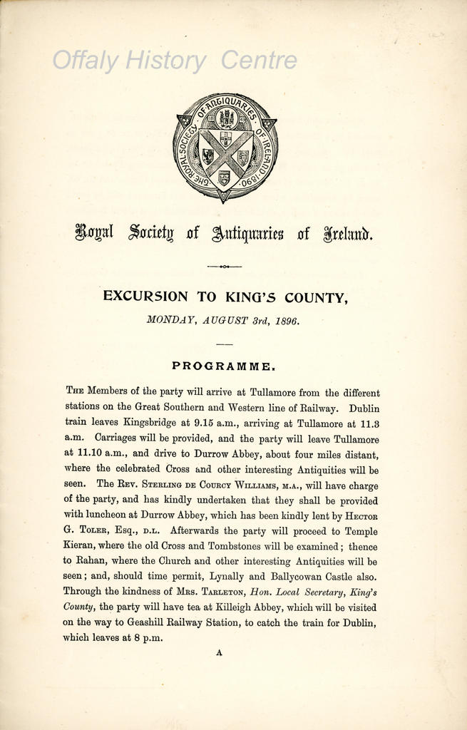 174911 Royal Society of Antiquaries of Ireland Programme (1)