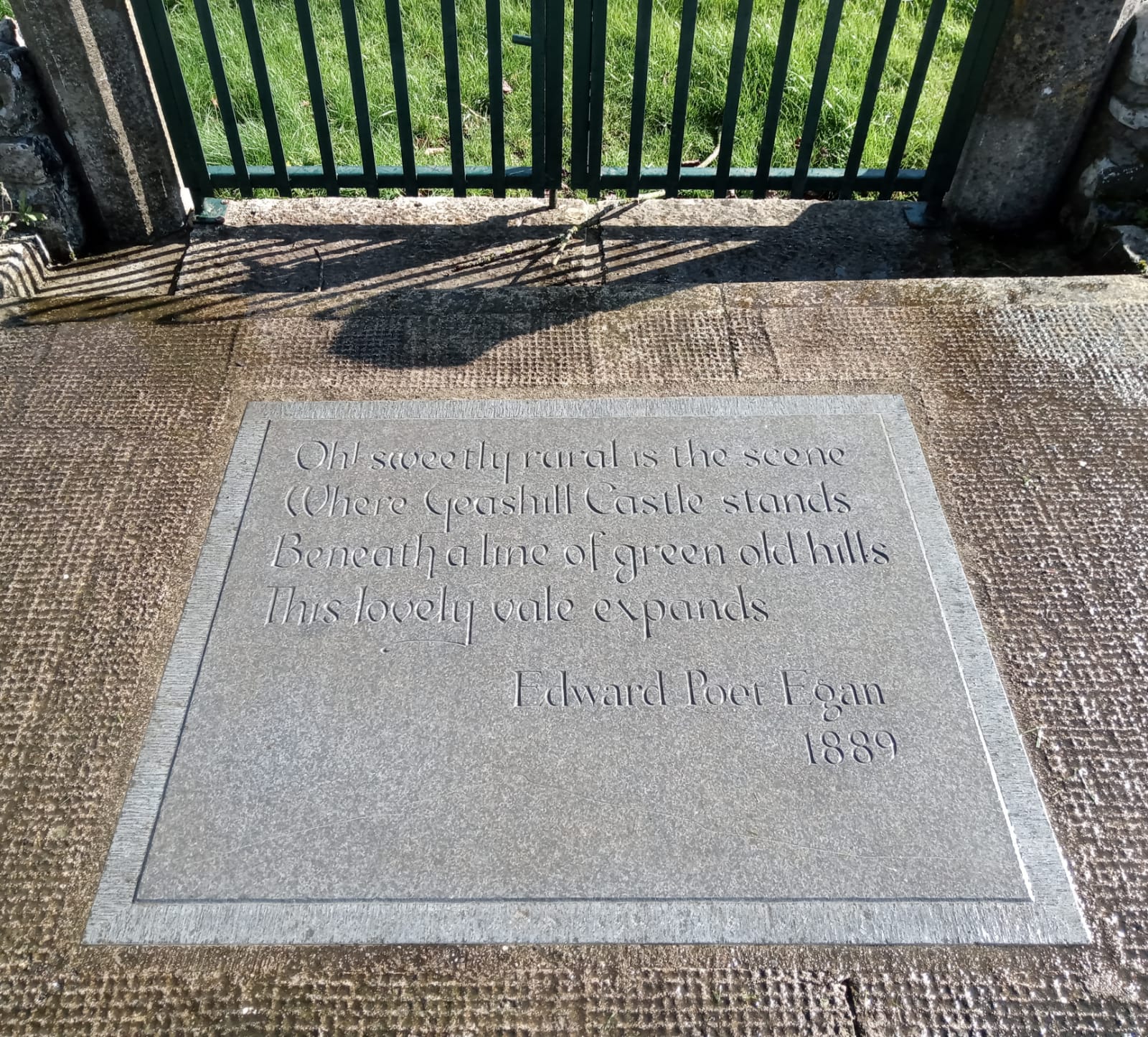 Poet Egan slab Geashill