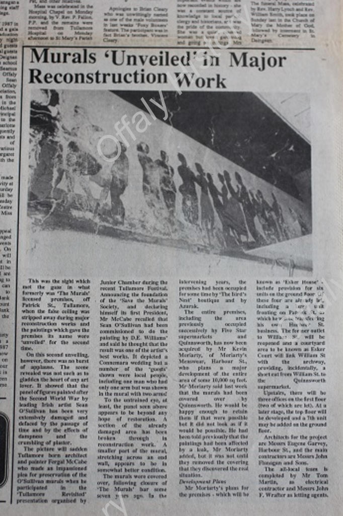 19870909 Murals Tullamore pub arts