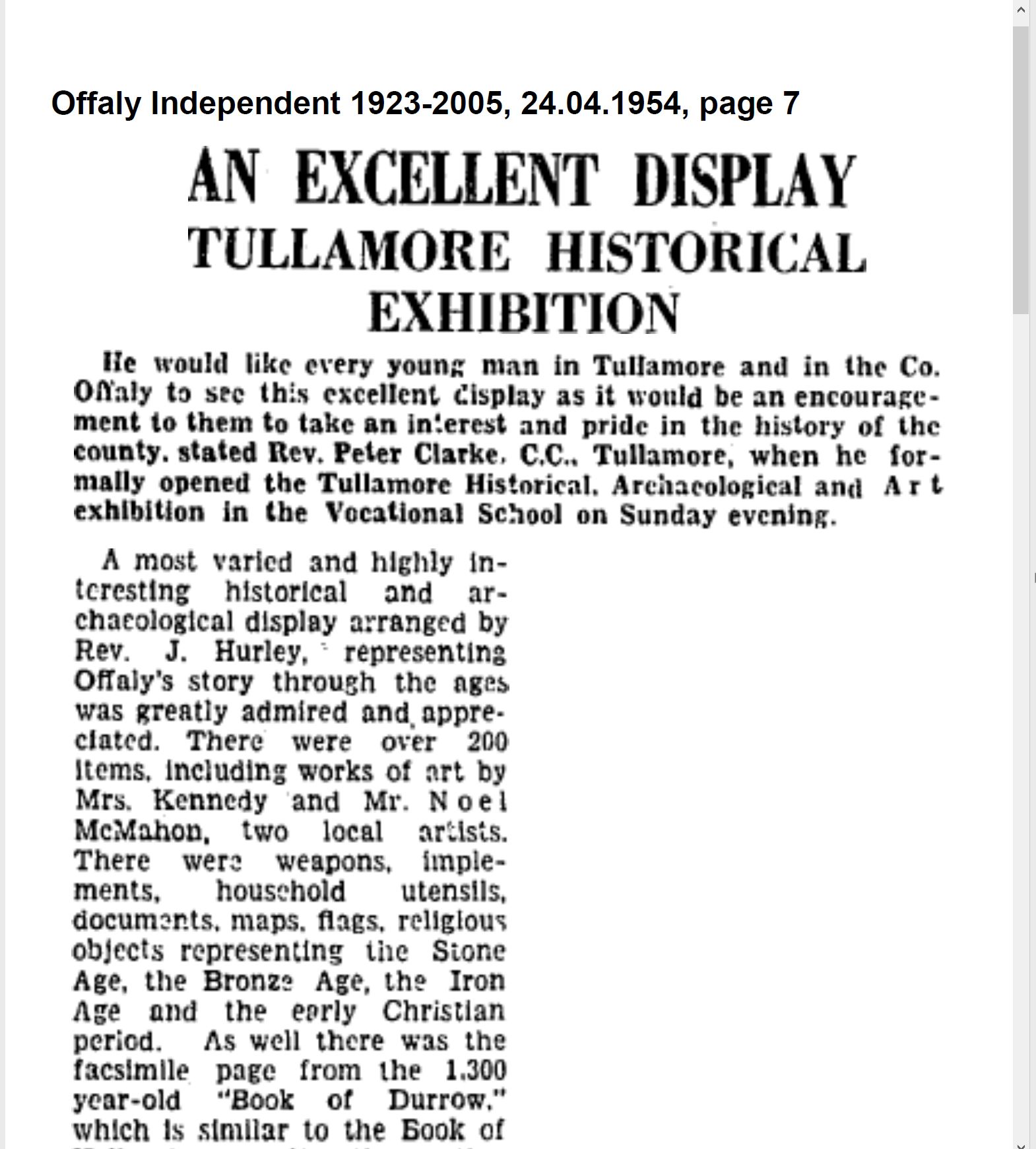 19540424 OI historical display